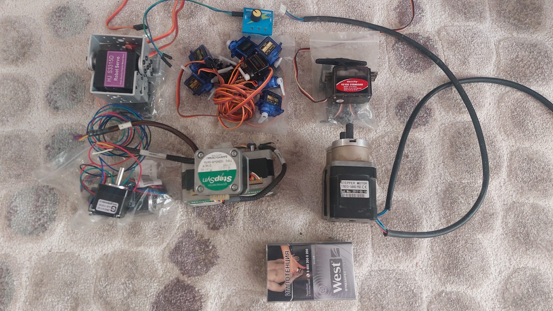 Электроника предполагаемая на этапе проектирования ротора RaAm24